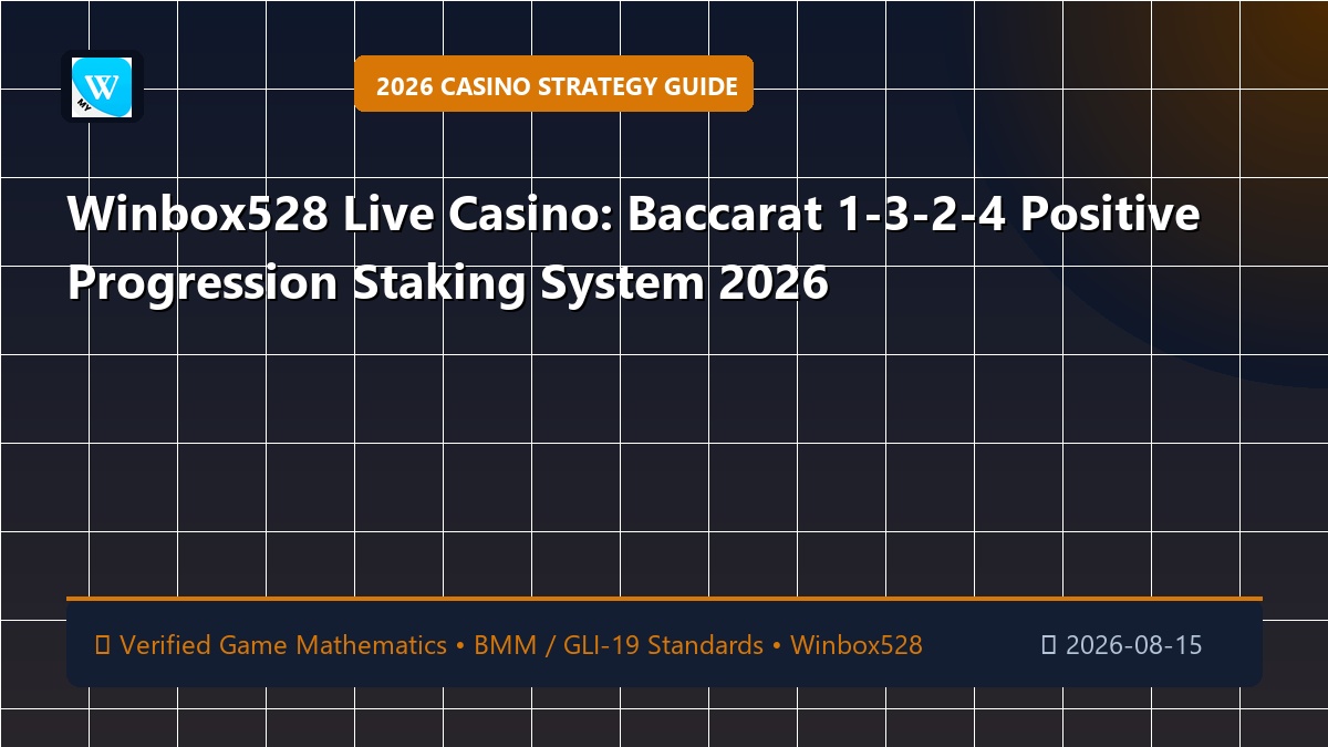 Winbox528 Live Casino: Baccarat 1-3-2-4 Positive Progression Staking System 2026
